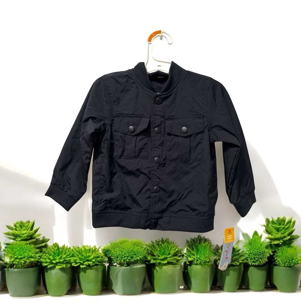 Cat & Jack Black Jean Jacket Classic Style